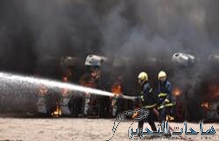 اندلاع حريق بـ4 مخازن شمالي بغداد