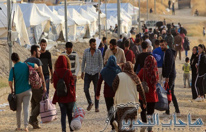 حقوق الانسان: 260 الف لاجئ سوري دخلوا العراق بشكل غير رسمي