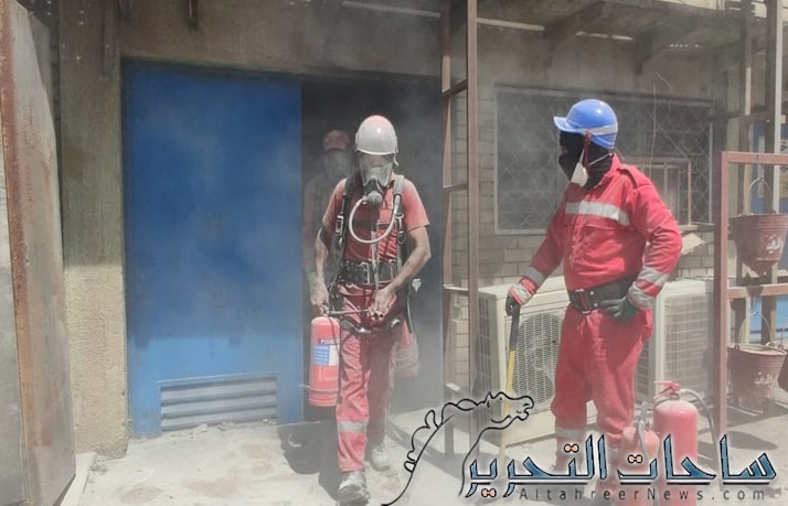 الدفاع المدني يخمد حريق في مدينة الصدر