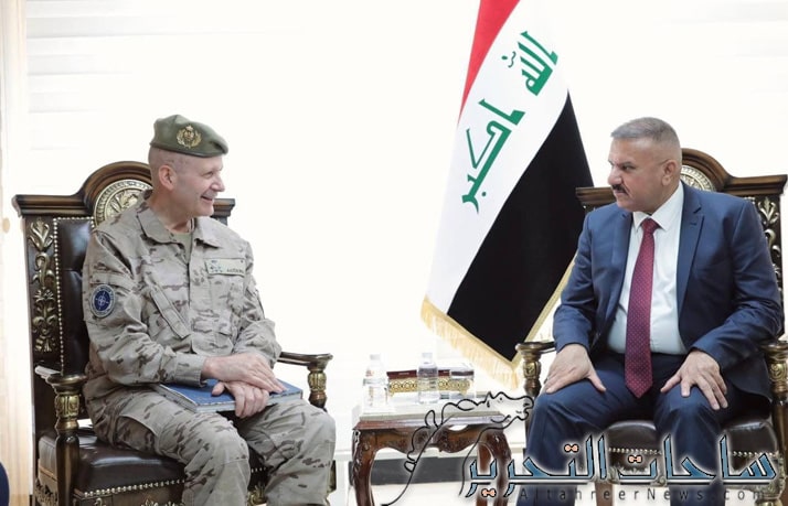 الشمري يستقبل قائد قوات حلف الناتو في العراق