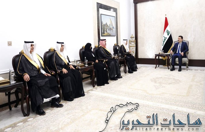 السوداني يؤكد لوفد سعودي اهمية استدامة وتعزيز العلاقات بين بغداد والرياض