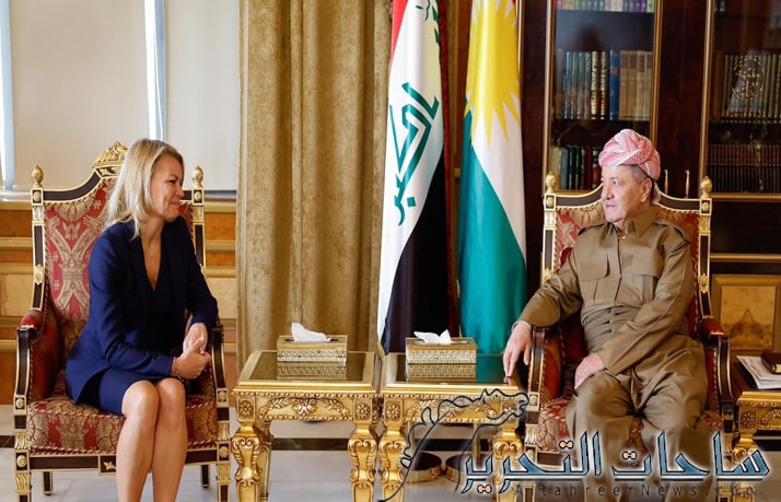 الزعيم الكردي يستقبل القنصل العام البريطاني في اربيل