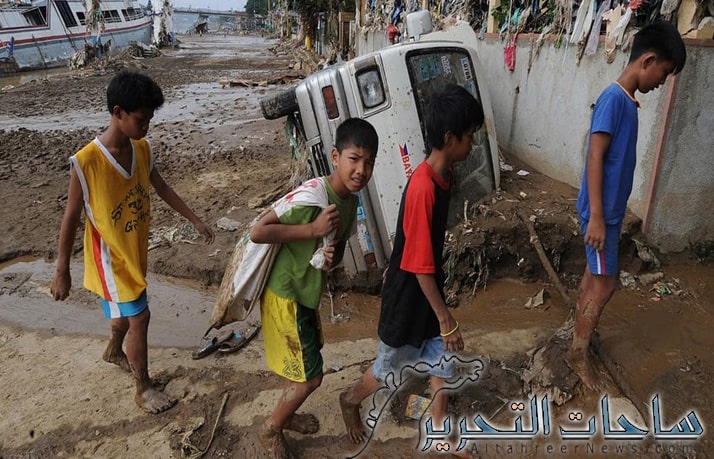 اليونيسف:الفيضانات والعواصف اجبرت 41 مليون طفل على النزوح