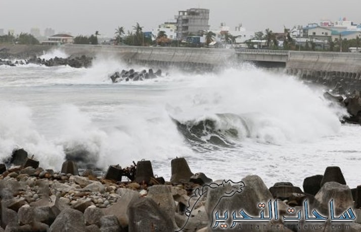 اعصار كوينو يضرب جزيرة تابعة الى تايوان