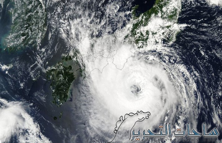الارصاد الجوية اليابانية تعلن اقتراب اعصار كوينو