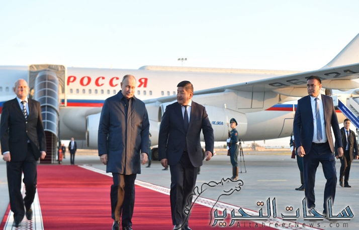 في زيارة رسمية .. الرئيس الروسي يصل الى قرغيزستان