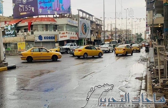 هطول امطار متوسطة الشدة بعدة مناطق في بغداد