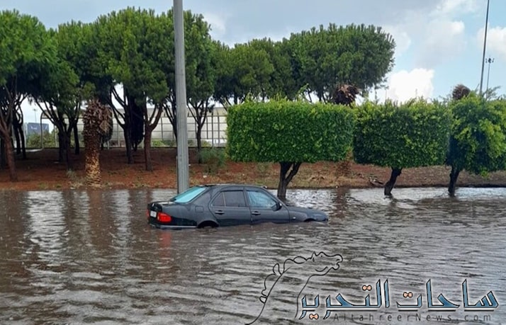 بيروت تغرق بعد هطول امطار غزيرة