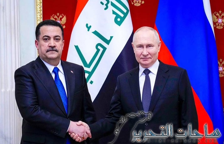 السوداني يبحث بوتين طائفة واسعة من القضايا الاقتصادية منها التعامل بالدينار العراقي والروبل الروسي