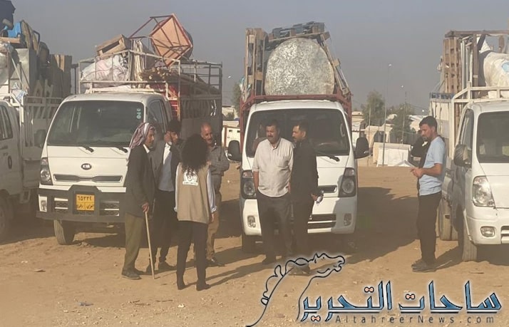 عودة 170 نازح ايزيدي من مخيم شاريا لمناطق سكناهم