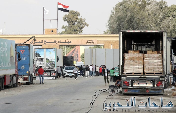 دخول اول شاحنة وقود الى غزة عبر معبر رفح