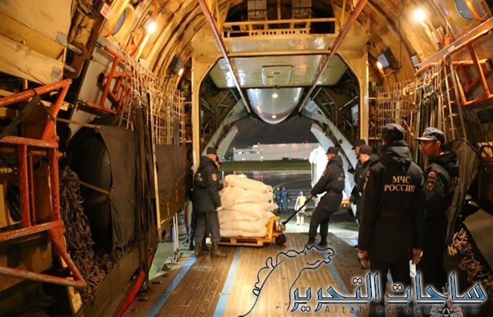 الطوارئ الروسية تعلن اقلاع طائرة مساعدات اضافية لسكان غزة